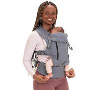 Beco 8 Porta Bebè Neonato - Marsupio Ergonomico Neonato - Fascia Per Neonati Ibrida Porta Bebè - Zaino Porta Neonato - Seduta Regolabile - Porta Bambino Ergonomico da 3,2-20 kg (Grigio)