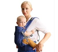 Beco Gemini 2.0 Marsupio Neonato e Bambino (3-15 kg) con Supporto M-Cloud™ - 4 Posizioni, Ergonomico e Certificato per lo Sviluppo dell'Anca, Regolabile per Mamma e Papà - Blue