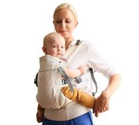 Beco Gemini 2.0 Marsupio Neonato e Bambino (3-15 kg) con Supporto M-Cloud™ - 4 Posizioni, Ergonomico per lo Sviluppo dell'Anca, Regolabile per Mamma e Papà - Ecru