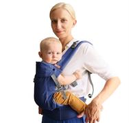 Beco Gemini 2.0 Marsupio Neonato e Bambino (3-15 kg) con Supporto M-Cloud™ - 4 Posizioni, Ergonomico per lo Sviluppo dell'Anca, Regolabile per Mamma e Papà - Blue