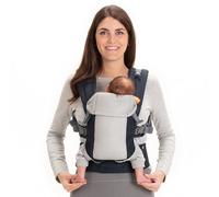 Beco Gemini Marsupio Neonato Ergonomico da 3,2 a 15,8 kg (7-35 lbs) | Posizione a M, Seduta Regolabile, 100% Cotone Morbido | Marsupio da Neonato a Bambino (Blu Navy)