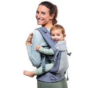 Beco Gemini Marsupio Neonato Ergonomico da 3,2 a 15,8 kg (7-35 lbs) | Posizione a M, Seduta Regolabile, 100% Cotone Morbido | Marsupio da Neonato a Bambino (grigio scuro)