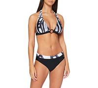 Beco Plunge Line Halter, Set di Bikini Donna, Bianco/Nero, 42