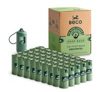 Beco Sacchetti per escrementi forti e grandi, 720 sacchetti (48 rotoli da 15), inodori, compatibili con dispenser, colore: verde