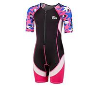 Beco-Sealife Muta Bambino Corta per Mare e Piscina, Muta Neoprene Bambini SCR 2 mm, Shorty con Protezione UV UPF 50+ per Bambine e Bambini, Muta Nuoto Bambini - Rosa, Taglia 128