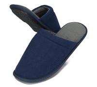 BeComfy Pantofole da Uomo Comode Pantofole in Memory Foam Leggere Antiscivolo 40-45 EU (Blu marino, Sistema Taglie Calzature EU, Adulto, Numero (range), Media, 44, 45)