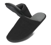 BeComfy Pantofole da Uomo Comode Pantofole in Memory Foam Leggere Antiscivolo 40-45 EU (Nero, Sistema Taglie Calzature EU, Adulto, Numero (range), Media, 42, 43)