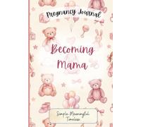 Becoming Mama A First-Time Mom Pregnancy Journal, Memory Book for Expecting Mothers: 6x9 Lined Notebook, 120 Pages