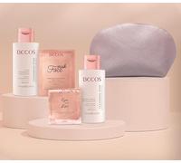 Becos Essential Beauty Face Set - Latte Detergente 50ml + Lozione Tonica 50ml + Maschera Viso&Collo + Patch Occhi&Labbra