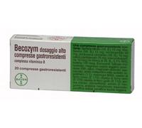 Becozym, Vitamine gruppo B, Vitamina B1, B2, B3, B6, B5, B12 e B7, 20 Compresse Gastroresistenti