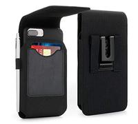 BECPLT Custodia a fondina per iPhone 13 Pro Max 12 Pro Max,Nylon con clip da cintura e porta carte d'identità, per iPhone 11 Pro Max Xs Max 8 Plus 7 Plus 6s Plus Galaxy S20 FE Note 20 S21+ 5G Note 8 9