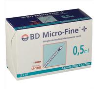 BD Micro-Fine™ + 0,5 ml 0,33 ml (29G) x 12,7 mm 30 pz Siringhe