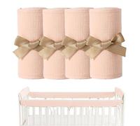 Bed Edge Guard - Cot Rail Protector | 2 Pieces Breathable Cotton Gauze
