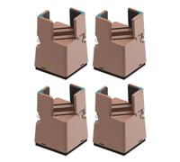 Bed Lifts Risers, Heavy Duty Furniture Raiser Blocks, 4-Pack Bed Riser Set for Table Legs, Interactive Chair Supports, Responsive Desk Height Extension, Couch Lifter to Underbed Storage 3.94 Inches