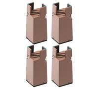Bed Lifts Risers, Heavy Duty Furniture Raiser Blocks, 4-Pack Bed Riser Set for Table Legs, Interactive Chair Supports, Responsive Desk Height Extension, Couch Lifter to Underbed Storage 3.94 Inches