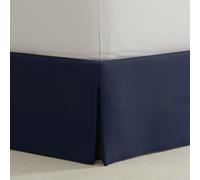 Bed Maker's - Mantovana giroletto avvolgente, stile classico, tessuto resistente alle pieghe a bassa manutenzione, tradizionale altezza di 35,5 cm, California king size, blu navy