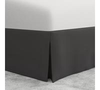 Bed Maker's Never Lift Your Materasso in microfibra avvolgente stile sartoriale classico, lunghezza goccia 45,7 cm, king e grigio