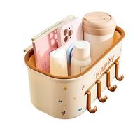 Bed Pockets Bedside Storage, Tissue Box with Lid, Modern Remote Holder Organizer, Fabric Case with Multi-Pocket Design, Daily Supplies for Water Bottle Glasses Phone Hair Accessories