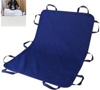 Bed Positioning Pillow with Handles, lenzuolo di trasferimento riutilizzabile e lavabile per girare, sollevare e riposizionare, pannello di trasferimento del paziente