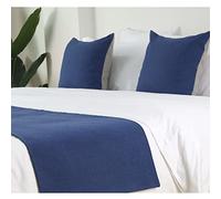 Bed Runner Corridori Del Letto Dell'hotel Sciarpa Da Letto Moderna In Tinta Unita Coperta Da Letto In Lino E Cotone Copriletti Coperte Biancheria Da Letto Per La Casa Decorazione Copriletto Singolo