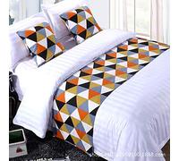Bed Runner Letto Runner Runner da letto Biancheria da letto per hotel _ biancheria da letto per hotel biancheria da letto premium tappetino copriletto cuscino (cuscino) set + (cuscino quadrato) 1 _ t