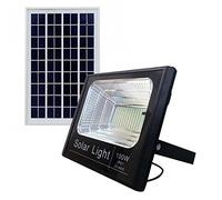 Bed Store® Faro faretto a led con pannello solare da esterno IP67 con telecomando con timer 10w 25w 40w 60w 100w (100)