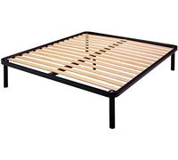 Bed Store SISTEMI RIPOSO Rete 160X195 Letto A Doghe con 5 Piedi Matrimoniale 2 Piazze Struttura in Ferro