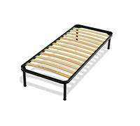 Bed Store SISTEMI RIPOSO Rete 80X180 Cm A Doghe Strette Singola per Letto Singolo con Piedi H30Cm Ortopedica Resistente