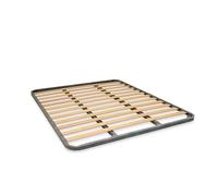 Bed Store SISTEMI RIPOSO Rete a Doghe Strette 130x200 cm Da Appoggio Senza Piedi con Rinforzo centrale A Doghe Strette Ortopedica Da Incasso Per Letto Cameretta