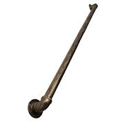BEdaw Corrimano Industriale in Ottone per Scalehiera per Scale in Ferro Battuto in Metallo Kit Corrimano per Scale Interne Ed Esterne con Staffe a Parete Bracciolo Parapetto Corrimano/100Cm