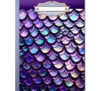BEDAZZLED MERMAID PURPLE * CORNELL NOTES SYSTEM COLLEGE COURSE NOTEBOOK+Address/CellPhone-Sorority Women Girls Teen Gratitude Travel Journal Diary ... Homeschool High School Ivy League University