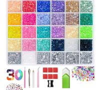 Bedazzler - Kit di 40.000 strass, 30 colori, 3 mm, con pinzette e penna