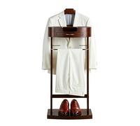 BEDCKCC Servo Muto da Camera con Vaschetta Portaoggetti e Cassetti, Indossatore da Camera con Portapantaloni e Portacravatte, per Camere da Letto, Soggiorni, Ingressi (Marrone)