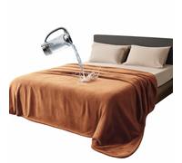 Bedding Aid Coperta impermeabile reversibile, 152 x 203 cm, a prova di perdite, per proteggere il materasso, divano, divano da macchie di adulti, neonati, cani, animali domestici, beige/grigio blu