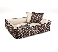 BedDog® 2in1 MAX QUATTRO beige/marrone XL, 100x85 cm, letto per cane L fino a XXXL, 8 colori, cuscino, divano, cestino per cane