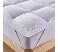 Bedecor 3D Topper Matrimoniale 180x200cm, Topper Materasso Matrimoniale di Microfiber per Divano Letto Extra-Morbido, Antiallergico, lavabile in lavatrice