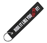 BedEuu 1 Pc All'ingrosso Aviazione Keychain Do Not Pull Danger Remove Before Flight Entrambi i lati Ricamo Chiave Dell'automobile Tag Accessori, Modello 6., 13 cm