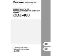 Bedienungsanleitung-Operating Istruzioni per Pioneer CDJ-400