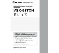 Bedienungsanleitung-Operating Istruzioni per Pioneer VSX-91 Txh Elite