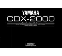 Bedienungsanleitung-Operating Istruzioni per Yamaha CDX-2000