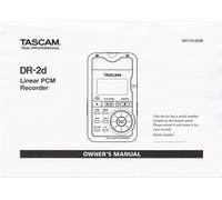 Bedienungsanleitung-Owner’S Manuale per TASCAM DR-2 D
