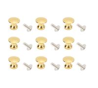 Bediffer 20 Set Manico a Singolo Foro Piccolo 12x11 Mm in Lega di Zinco Scatola di Gioielleria Impugnatura Rotonda Maniglia Testata per il Guardaroba del Cassetto della Scrivania (Imitazione dell'oro)