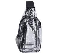 Bediffer Borsa a Tracolla Trasparente Borsa a Tracolla Trasparente Casual in PVC Impermeabile per Concerti, Eventi e Spiaggia, Piccola 1 unità