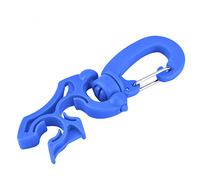 Bediffer Clip del Supporto per Tubo Doppio BCD in Immersione per Immersione in Acciaio Inossidabile Giallo 304 + Pp (Blu)