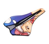 Bediffer Cuscino per Sedile Bici Confortevole Design Cavo per Bicicletta da Strada di Montagna Pelle PU Ultraleggera 240x145mm 1 unità (Tipo B)