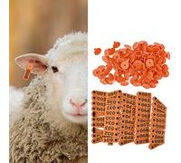 Bediffer Etichetta Auricolare per Bestiame, Plastica Resistente, Numeri | Materiale affidabile, Due colori disponibili, Cartelli per capre, pecore, maiali
