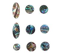 Bediffer Finger Pad in Metallo per Sassofono, Elegante Assortimento di 9 Pezzi per la Sostituzione dello Strumento per gli Appassionati di Sax (C351 Capesante a colori)
