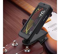 Bediffer Flanger FMT-209 Accordatore con Display Colorato e Metronomo per Chitarra Basso Ukulele Violino, Guscio Resistente, Clamp/Holder Rotante a 360 Gradi, per Musicisti e Artisti