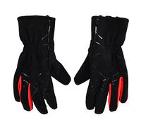Bediffer Guanti da Ciclismo Invernali GIYO Dito Intero Impermeabili Antivento per Sport All'aria Aperta Rosso 2 Paia (XL)