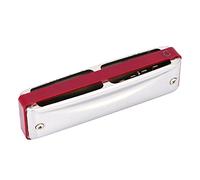 Bediffer KONGSHENG Benders Harp Armonica Blues a 10 Fori e 20 Toni per Principianti e Professionisti, Strumento Musicale in Do Maggiore per il Relax, Acciaio Inossidabile + Resina, Nera (Rosso